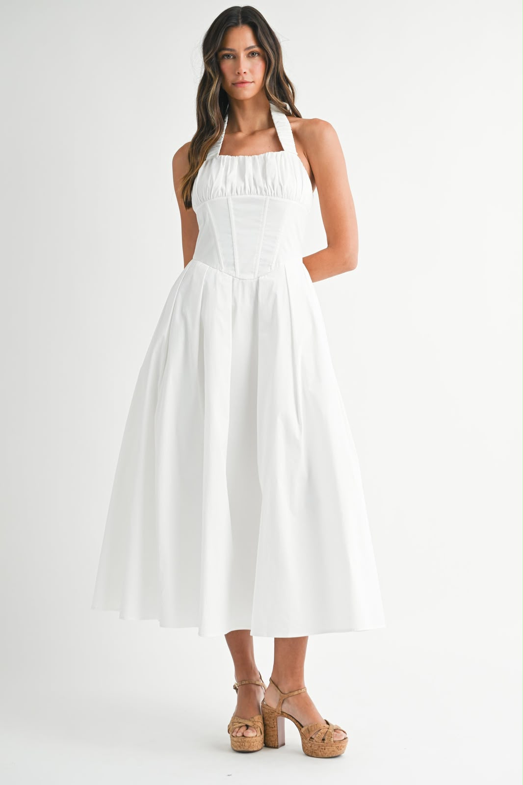 Off White Midi Dress