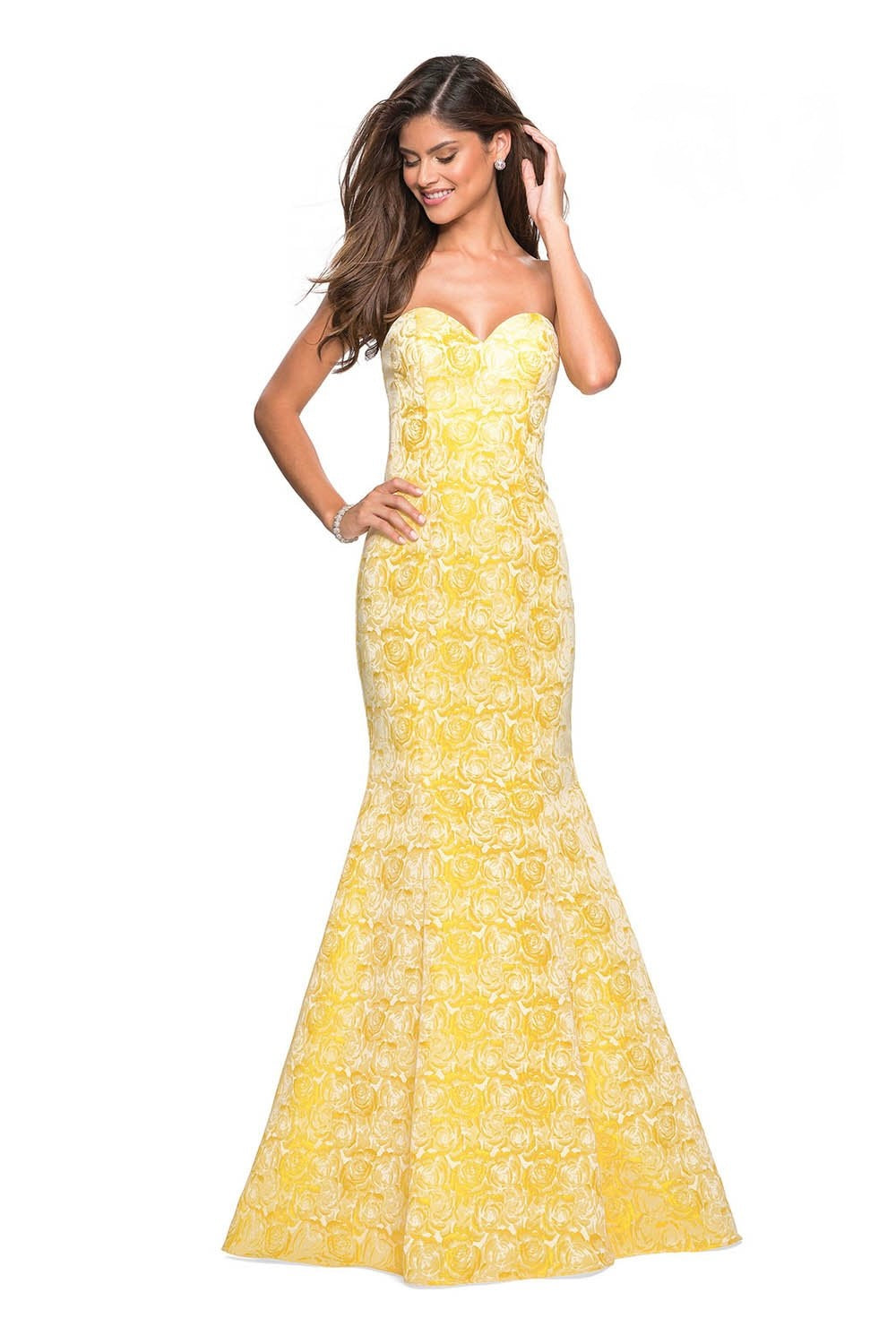 Alessandra Butter Yellow Mermaid Dress