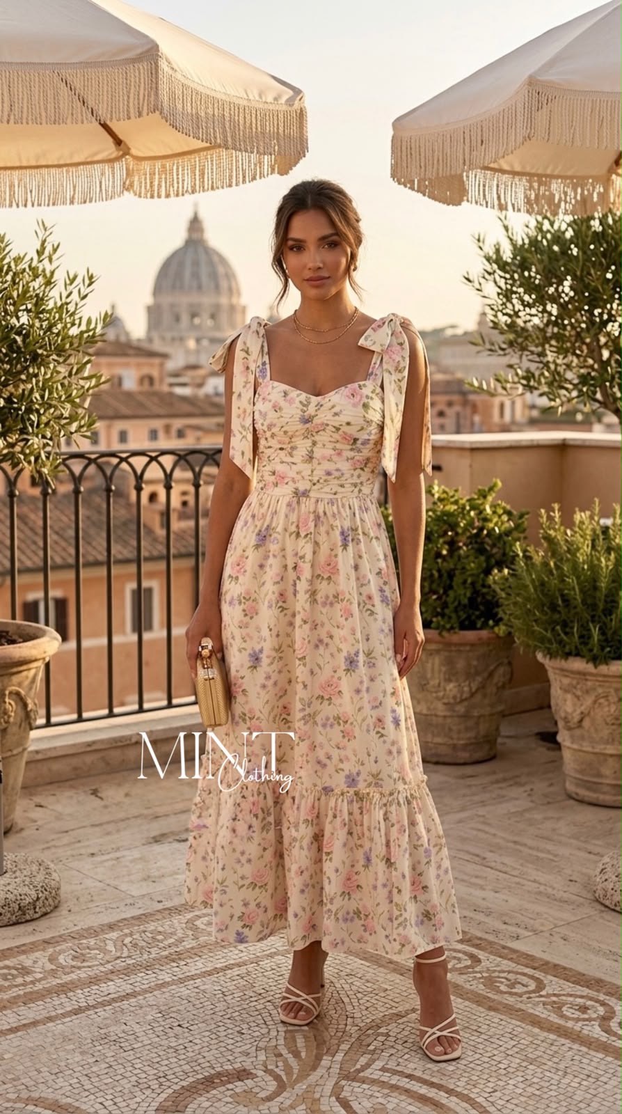 Meadow Floral Midi Dress