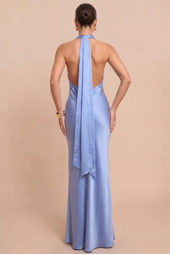 Analia Periwinkle Blue Maxi Dress