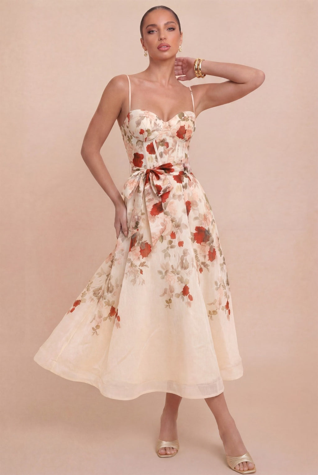 Carolina Floral Midi Dress