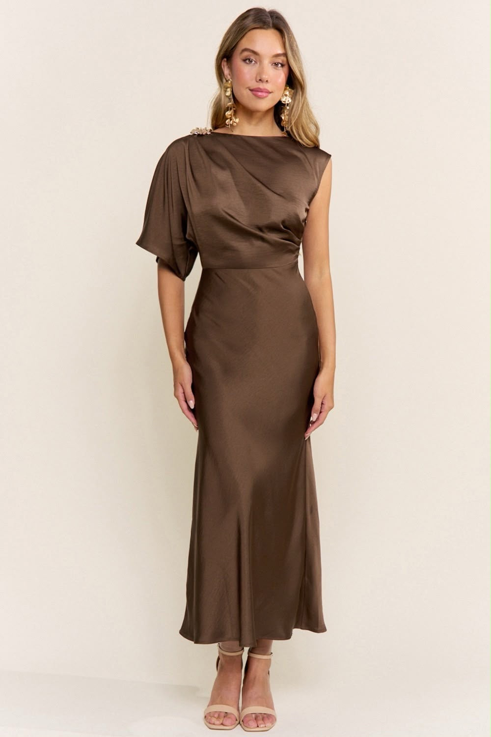 Sienna Satin Midi Dress