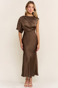 Sienna Satin Midi Dress