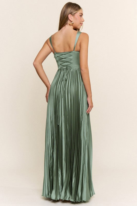 Agata Dusty Sage Maxi Dress