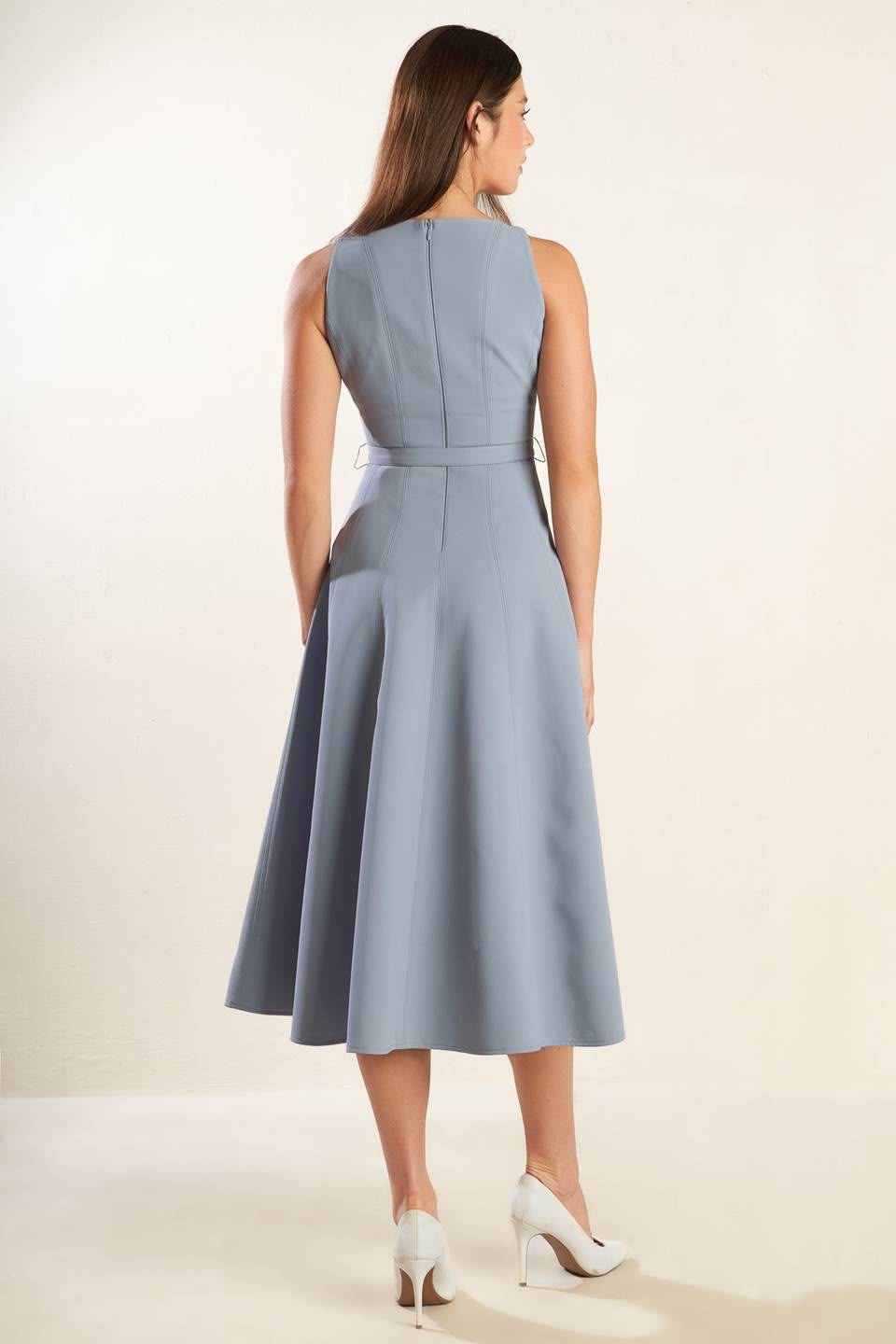 Light Blue Midi Dress
