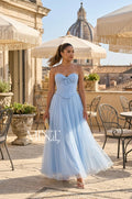 Celeste Bow Tulle Gown