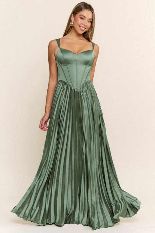 Agata Dusty Sage Maxi Dress