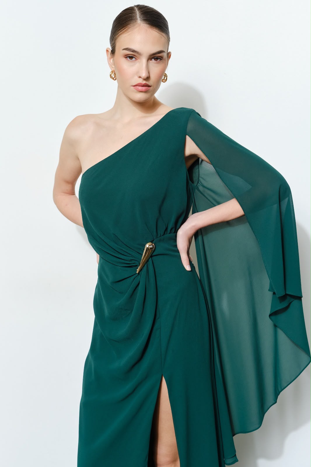 One Shoulder Maxi Dress