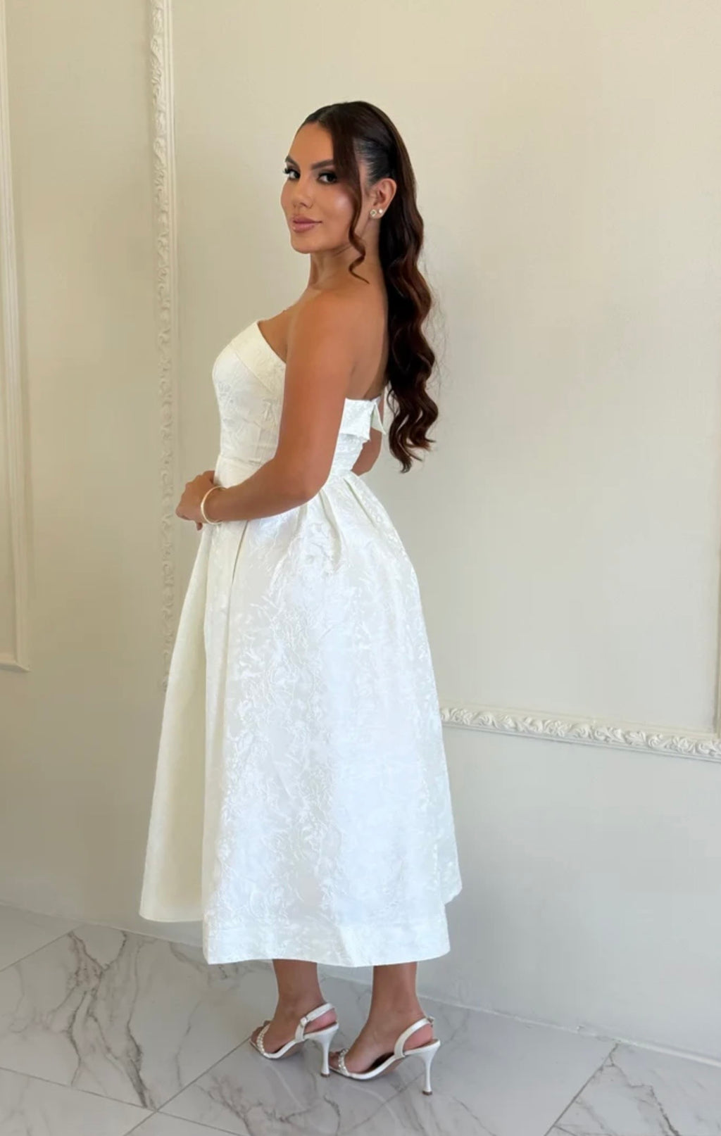Judy Ivory Midi Dress