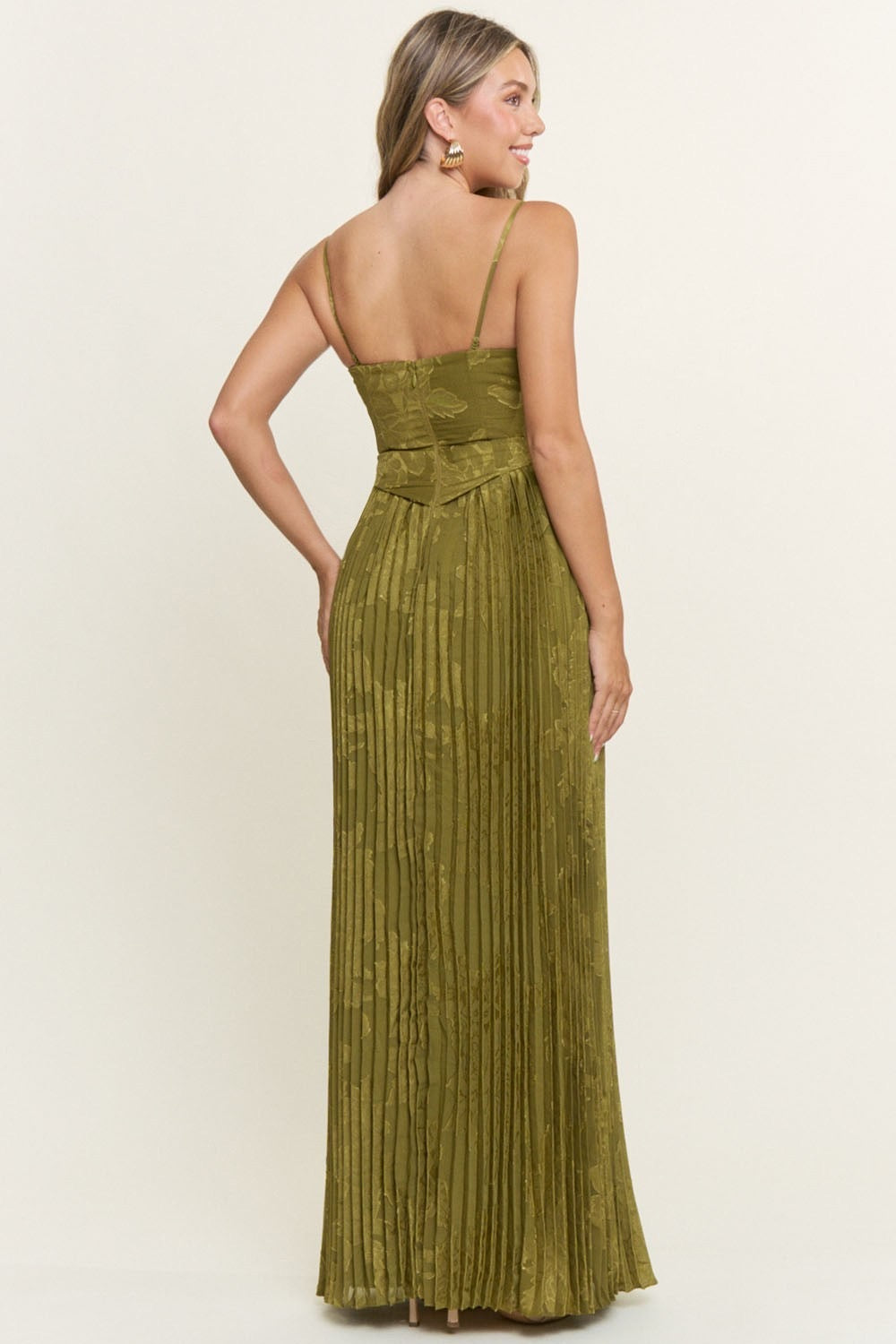 Amalia Chartreuse Maxi Dress