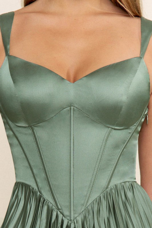 Agata Dusty Sage Maxi Dress