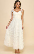 Elena Cream Midi Dress