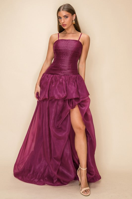 Loreto Plum Maxi Dress