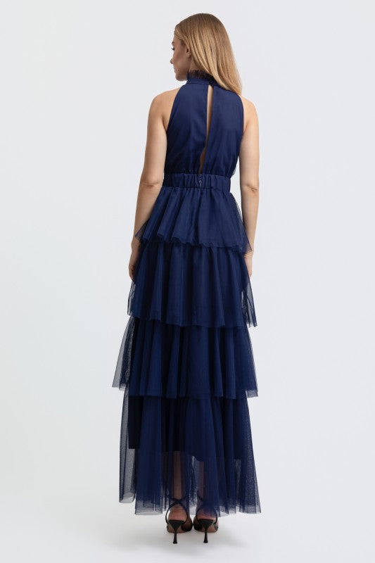Brietta Navy Maxi Dress