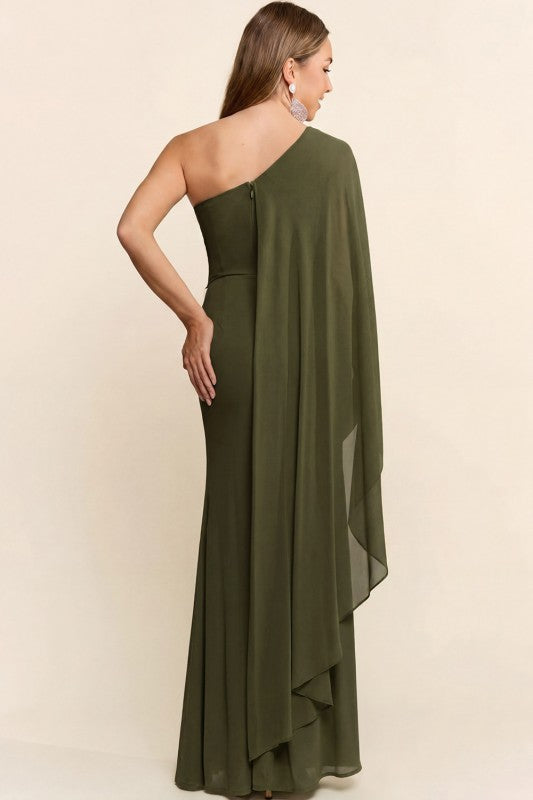 Daria Olive Maxi Dress