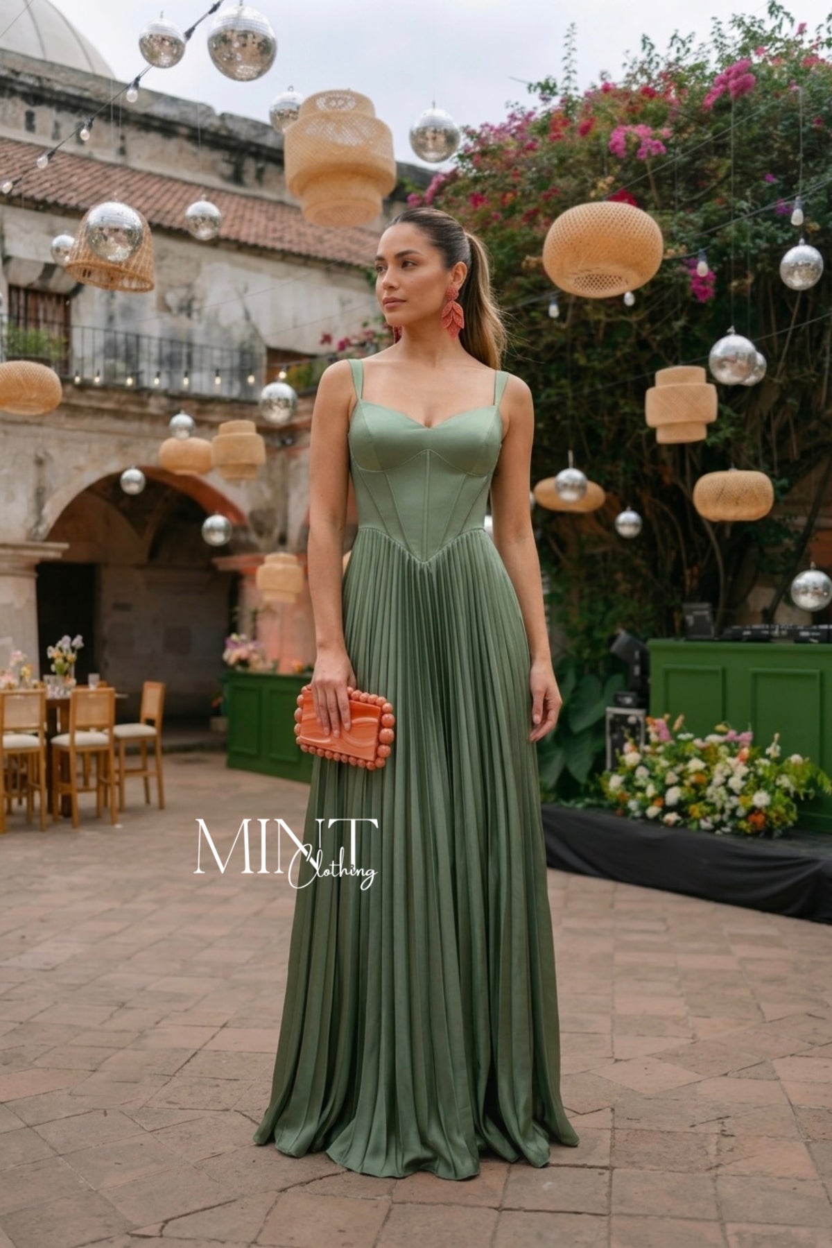 Agata Dusty Sage Maxi Dress