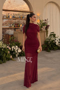 Lucianna Burgundy Maxi Dress