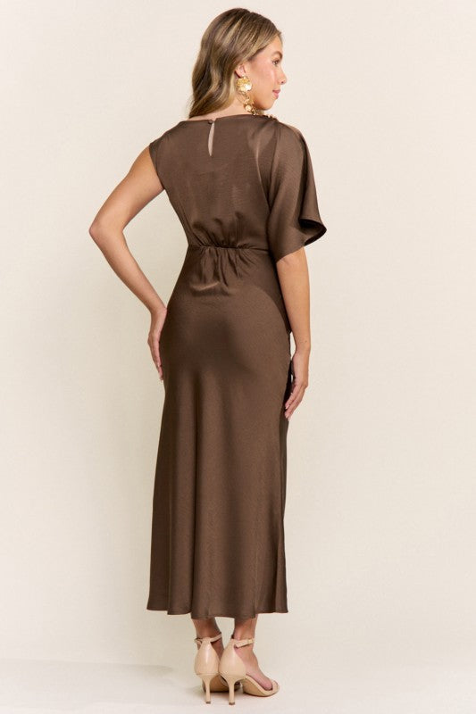 Sienna Satin Midi Dress