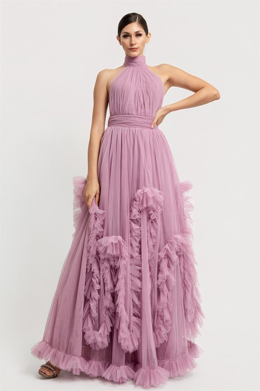 Nahla Pink Mauve Maxi Dress