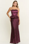 Ashton Peplum Maxi Dress