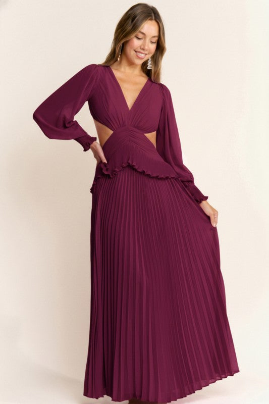 Alazne Plum Maxi Dress