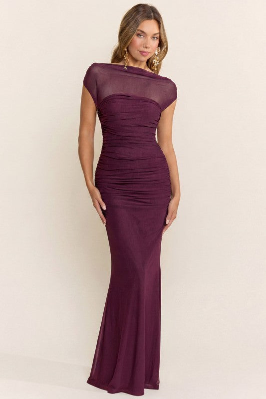 Hazi Plum Maxi Dress