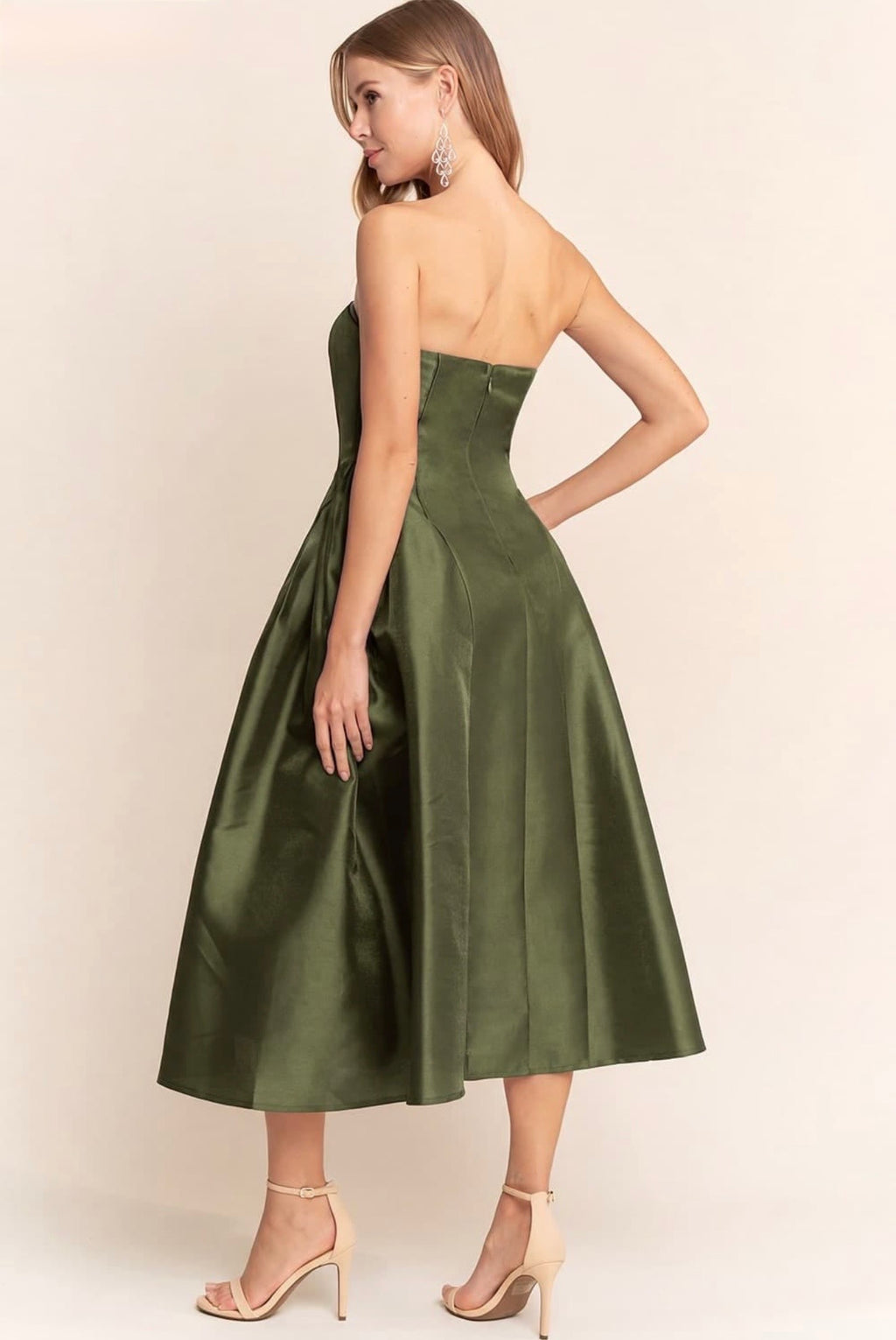 Emery Olive Midi Dress