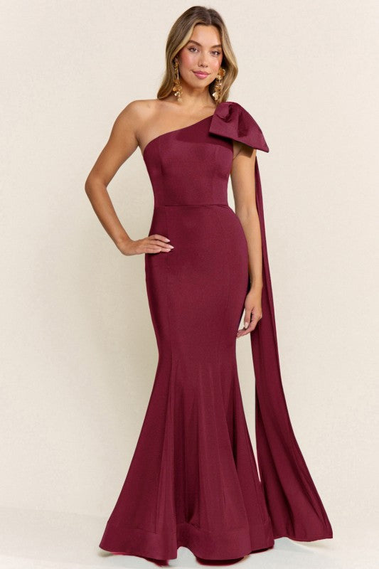 Eva Wine Maxi Dress