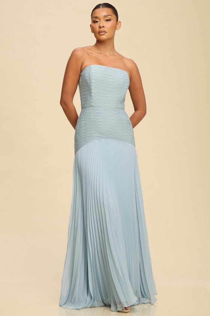 Dusty Blue Maxi Dress