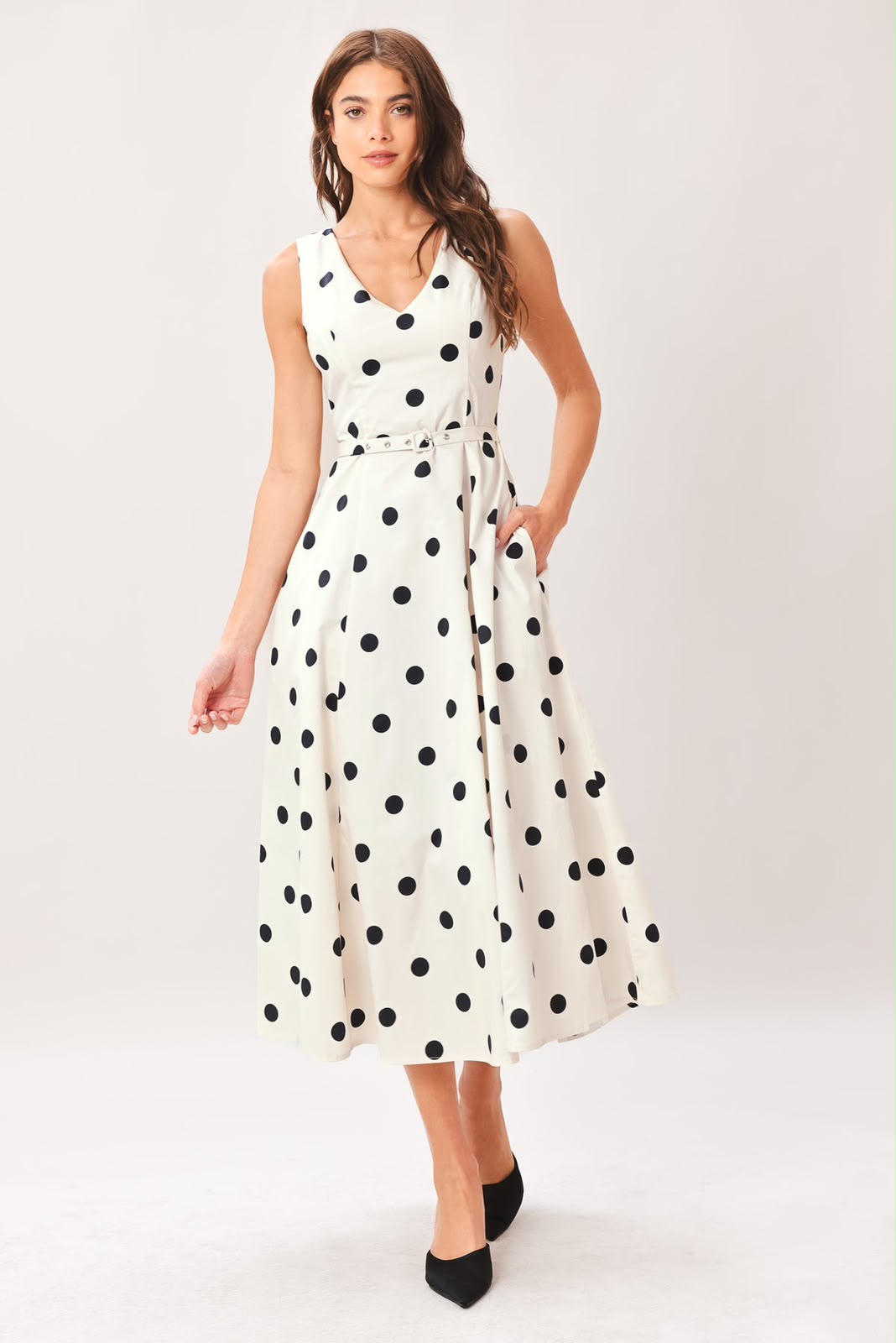 Monaco Noir Midi Dress
