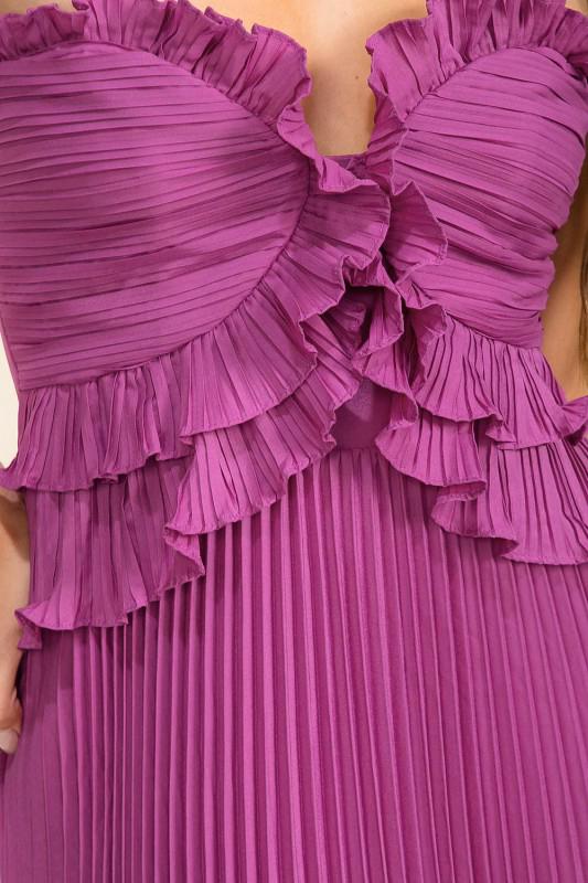Pleated Maxi Dress