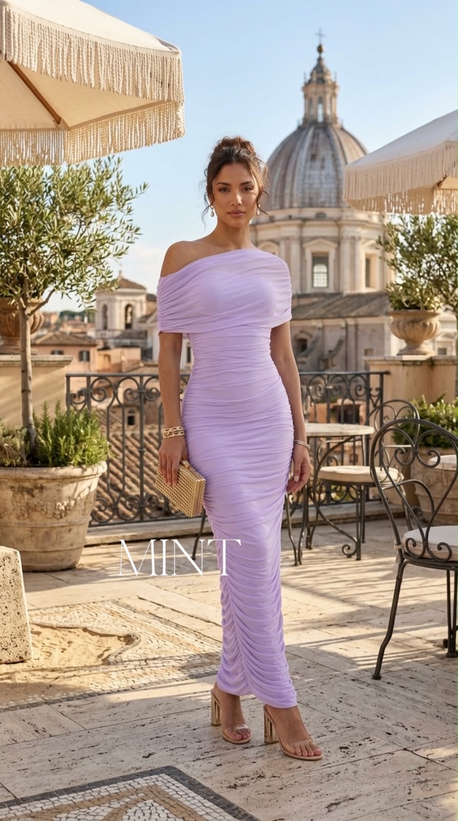 Lilac Muse Midi Dress