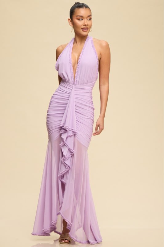 Lavande Allure Midi Dress