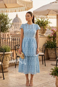Sky Lace Midi Dress