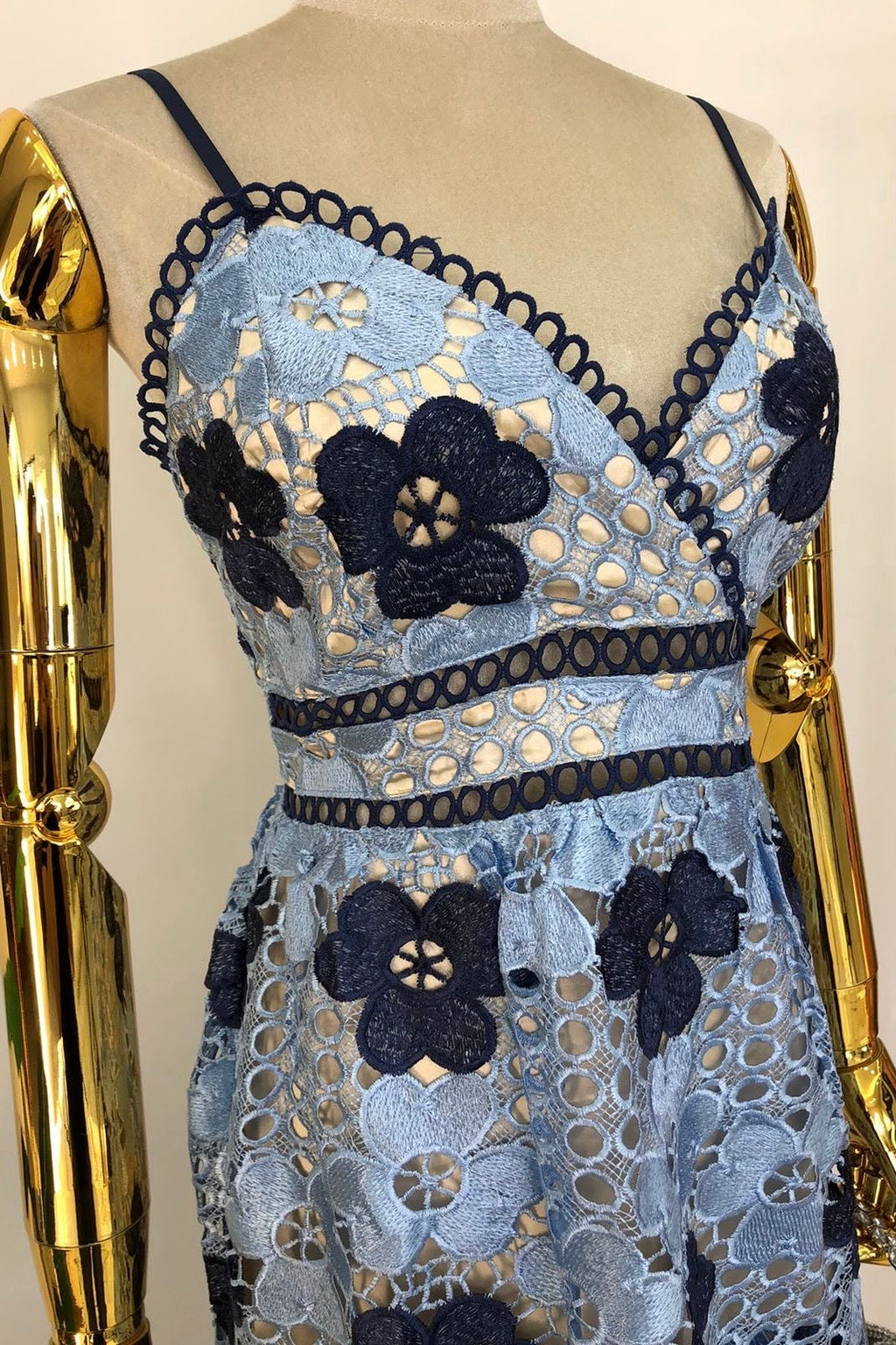 Azure Fleur Midi Dress