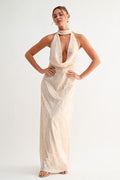 Champagne Lumière Maxi Dress