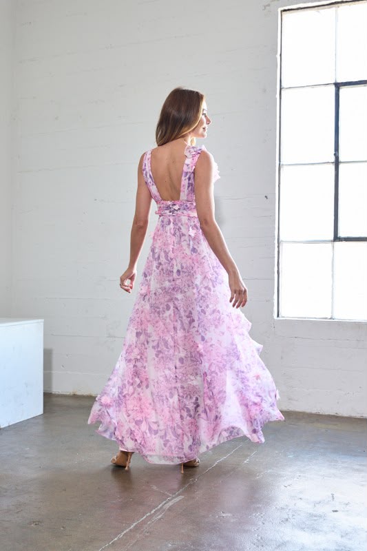 Lavande Fleur Maxi Dress