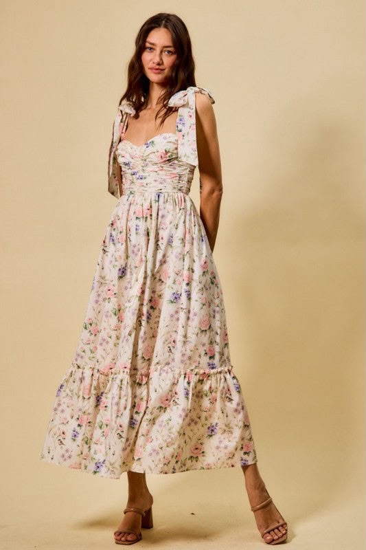 Meadow Floral Midi Dress