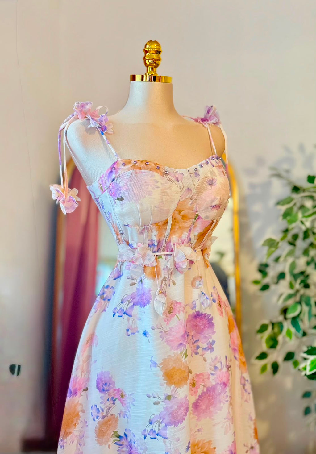 Lavender Jardin Midi Dress