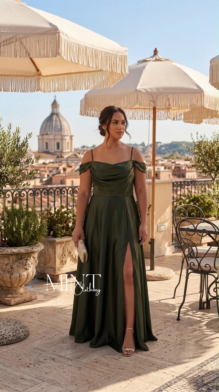 Dark Olive Maxi Dress Plus Size