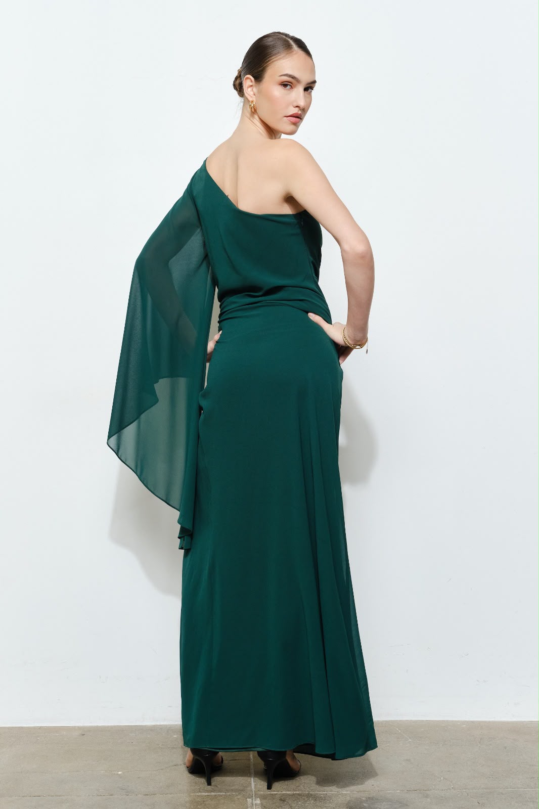 One Shoulder Maxi Dress