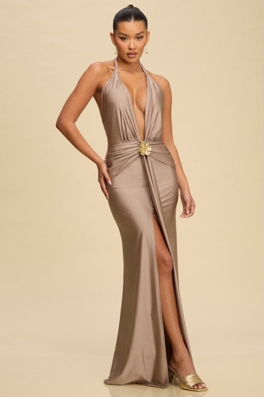 Taupe Maxi Dress