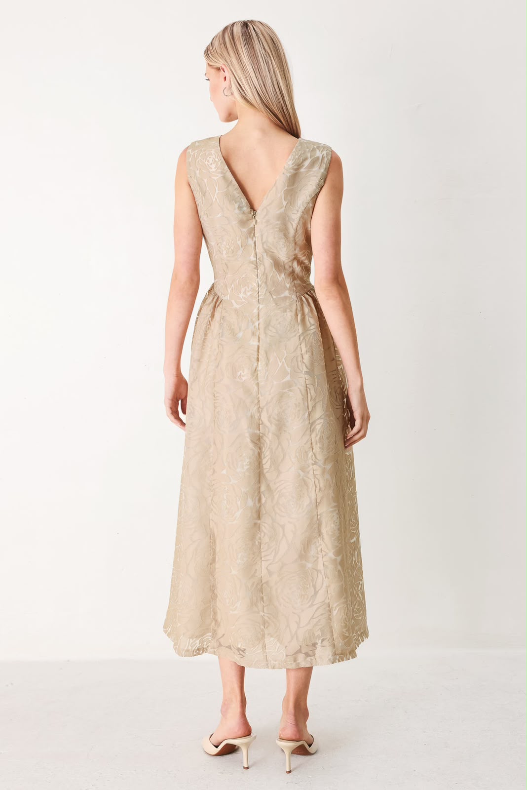 Champagne Midi Dress