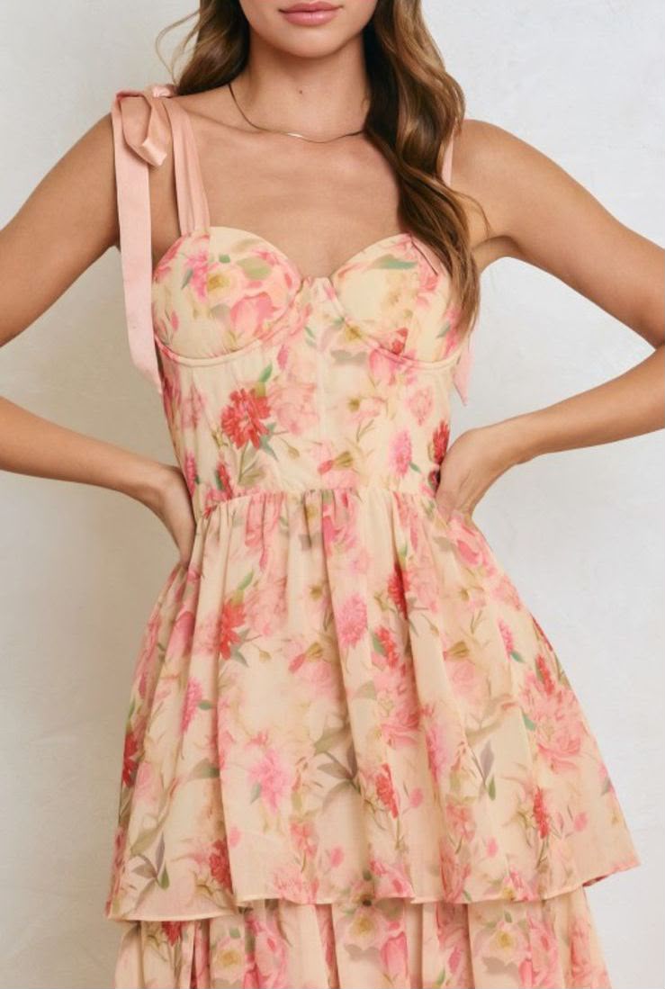 Blush Rosalie Tiered Maxi Dress