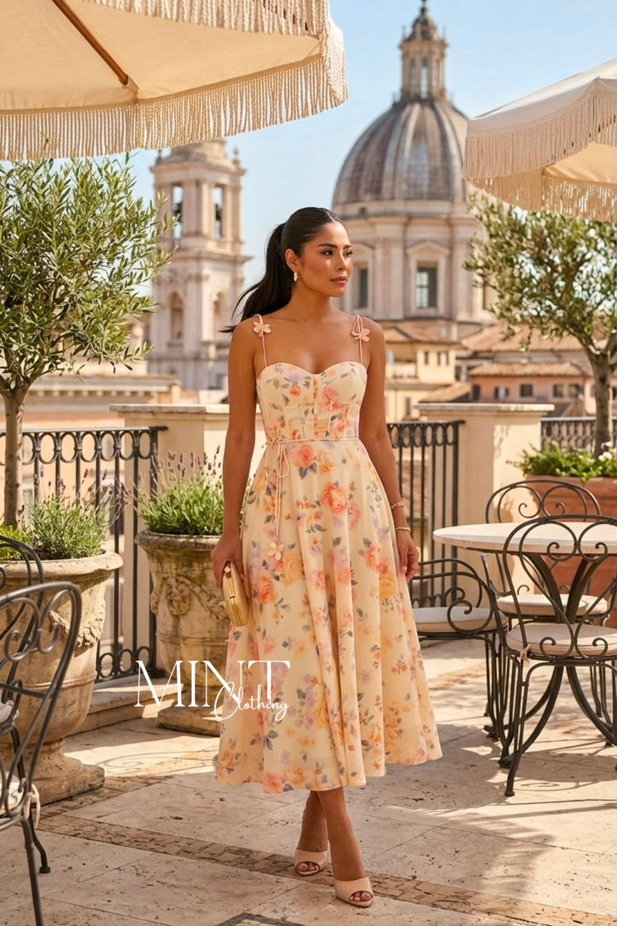 Jardin d’Or Midi Dress