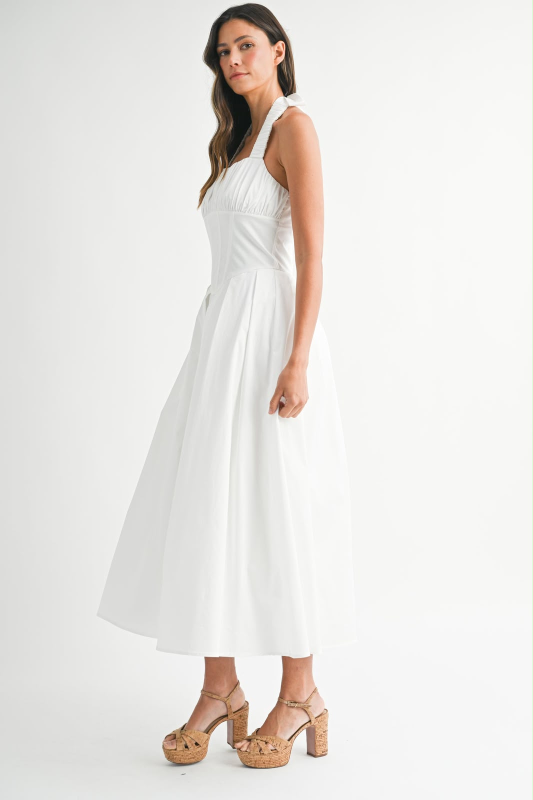 Off White Midi Dress