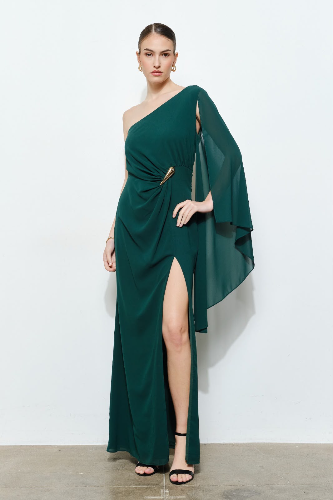 One Shoulder Maxi Dress
